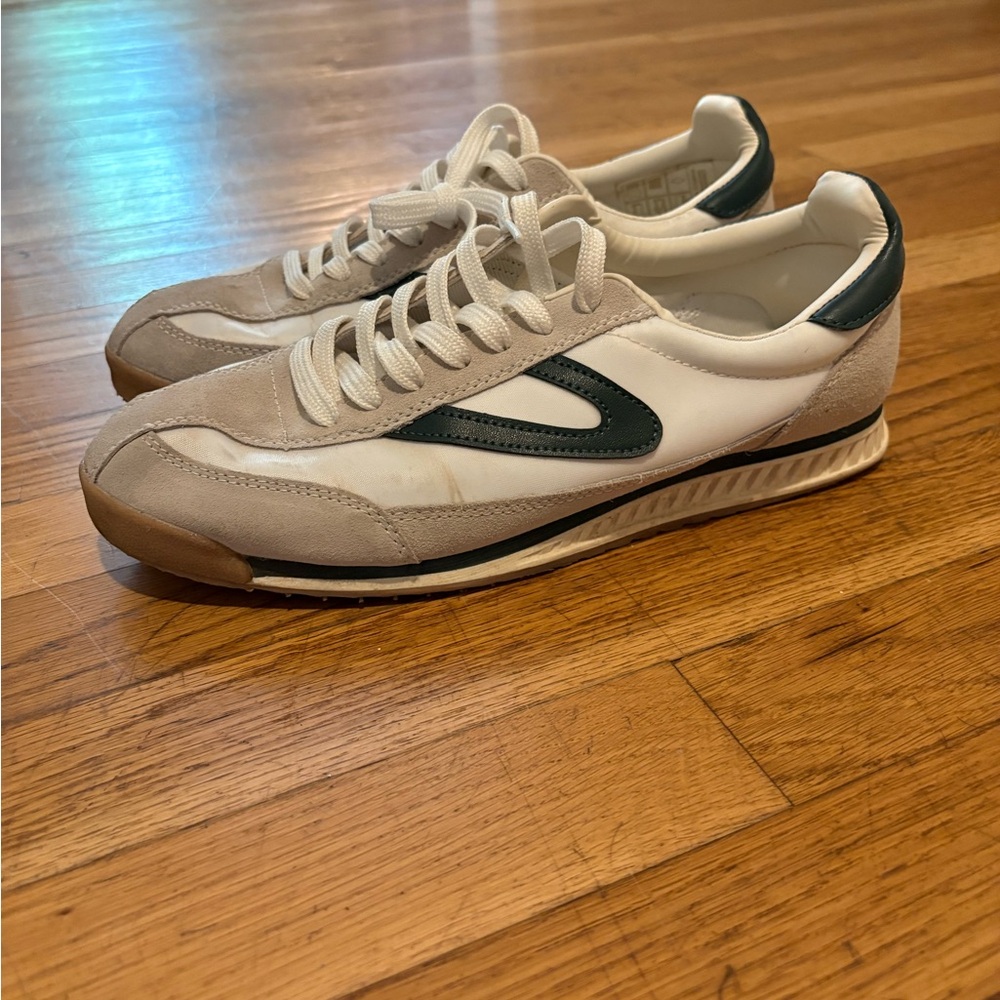 Tretorn White and Green Sneakers Classic Style